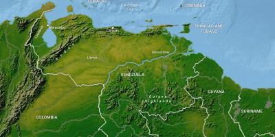 Ramani ya venezuela jiografia