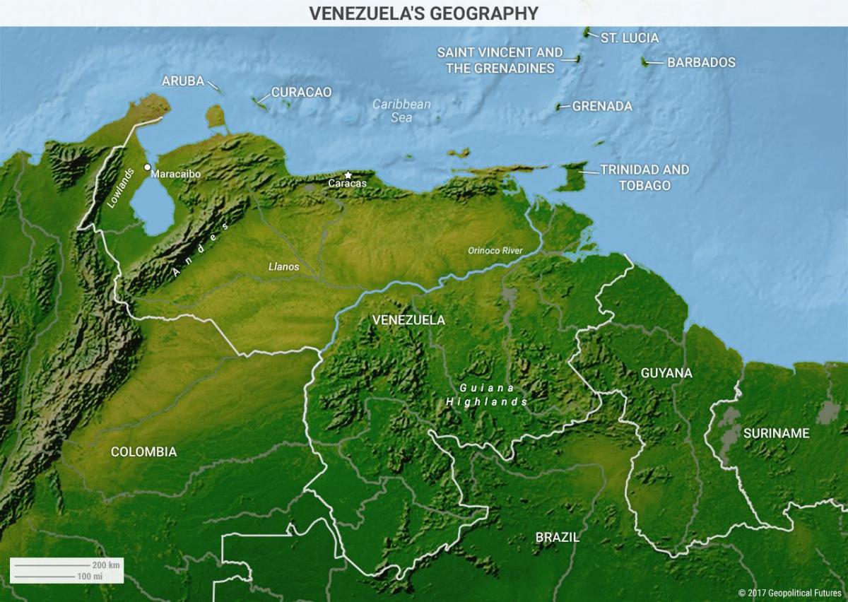 ramani ya venezuela jiografia