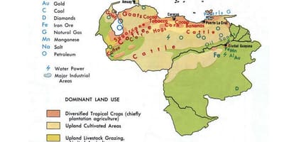 Ramani ya venezuela maliasili